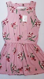 NWT Poof Girls Size L Pink Floral Dress